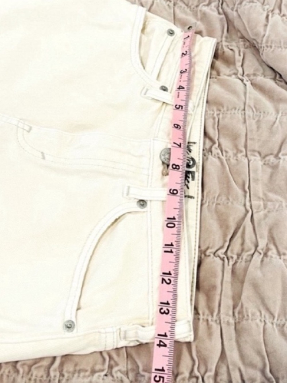 We The Free Ivory Frayed Mini Skirt EUC - Picture 15 of 17